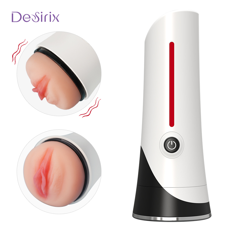 Desirix Cream Pillar SU244 Realistischer Masturbator aus TPE-Silikon – Doppelmotor-Tiefensaugfunktion, Vibrationsfunktion mit mehreren Geschwindigkeiten, leicht zu reinigen